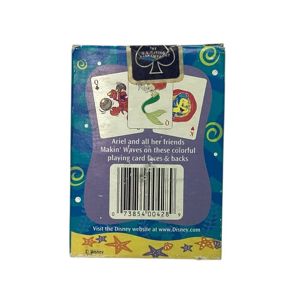 Disneys The Little‎ Mermaid Ariel Playing Cards By U.S. Playing Card Co. NOB